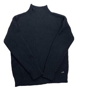 Calvin Klein Turtleneck Sweater Cotton Blend Gray Relaxed Fit Size Small